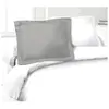 Image de LOVELY HOME Set de 2 taies d'oreiller coton 50 x 70 cm - Gris clair