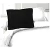 Image de LOVELY HOME Lot de 2 Taies dOreillers 100% coton 50x70 cm - Noir