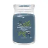 Image de Yankee_candle Bougie signature cèdre marin grand modèle - Bleu