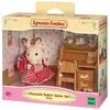 Image de Sylvanian Families Sylvanian Fille Lapin chocolat et son bureau