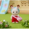 Image de Sylvanian families figurine bébé lapin chocolat