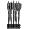 Image de Dewalt Coffret 5 mèches plates bois - Noir