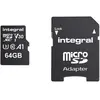 Image de Integral Carte Mémoire MicroSDHC/XC V30 UHS-I U3 Haute Vitesse 64GB Noir