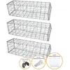 Image de Monstershop Lot de 3 paniers gabions 100x30x30