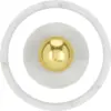 Image de Applique en marbre blanc et laiton Stone Wall - Tom Dixon
