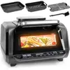 Image de FG19 Air fryer Grill Friteuse électrique à air chaud grill 1900W Four Friteuse sans huile accessoires pour air fryer cuisson rôtir pizza gril griller frites barbecue intérieur