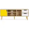 Image de Meuble TV en Bois - Design Scandinave - Aren Jaune
