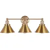 Image de Applique Murale Dorée Vintage - 3 Lampes - Remir Doré