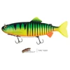 Image de Leurre Souple Fox Rage Giant Jointed Replicant 32cm : Couleur Fox Rage - Fire Tiger UV, Long. - 32cm, Poids - 350g