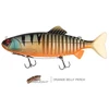 Image de Leurre Souple Fox Rage Giant Jointed Replicant 32cm : Couleur Fox Rage - Orange Belly Perch UV, Long. - 32cm, Poids - 350g