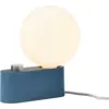 Image de Lampe à poser en aluminium bleu saphire 22 x 15 cm Alumina - Tala