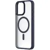 Image de Qdos Coque hybride GRS HYBR SOFT Apple iPhone 15 Pro Max - Bleu marine