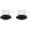 Image de 2 tasses à thé en verre noir 7cm Bump - Tom Dixon