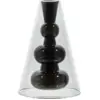 Image de Vase conique en verre noir 22cm Bump - Tom Dixon