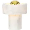 Image de Lampe portable en marbre blanc et doré 19cm Stone - Tom Dixon
