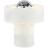 Image de Lampe portable en marbre blanc et argenté 19cm Stone - Tom Dixon