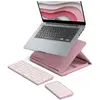 Image de Clavier Logitech Casa Pop Up Desk Rose, support, clavier sans fil, pavé tactile