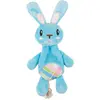 Image de FLAMINGO-Jouet Chien - Flamingo Peluche lapin avec corde Bleu - 30 x 11 x 4 cm