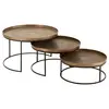 Image de Lot de 3 Tables Basses Gigognes Bano 80cm Rouille