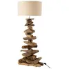 Image de Lampe à Poser Design Bois Flotté 90cm Naturel