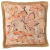 Image de Coussin carré avec motifs en coton beige 49x49cm