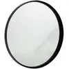 Image de Miroir Mural Rond Design Bord Métal 60cm Noir
