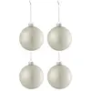 Image de Lot de 4 Boules de Noël Verre Épais 10cm Argent