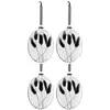Image de Lot de 4 Boules de Noël Fleurs Séchées II 16cm Noir