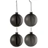Image de Lot de 4 Boules de Noël Verre Épais 10cm Noir