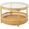 Image de Paris prix Table basse rotin ronde - Naturel