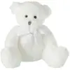 Image de Peluche Enfant Ourson Noeud 24cm Blanc