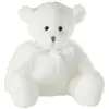 Image de Peluche Enfant Ourson Noeud 34cm Blanc