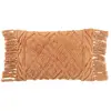 Image de Coussin Déco Pompons Amalia 40x78cm Corail