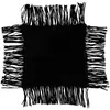 Image de Coussin Déco à Franges Coleman 45x45cm Noir