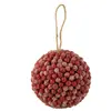 Image de Boule de Noël Déco Baies 17cm Rouge
