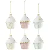Image de Lot de 6 Sujets de Noël Cake 10cm Multicolore