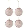 Image de Lot de 4 Boules de Noël Rosie 10cm Rose