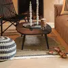 Image de Table basse 120x70x30 cm en teck et métal noir - DOXY