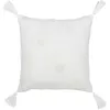 Image de Coussin Déco Fleurs Bali 45x45cm Blanc