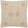 Image de Coussin Design Diamants 45x45cm Crème & Rose