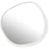 Image de Miroir design 86,5x5,5x82 cm en métal blanc - METTI
