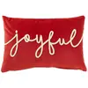 Image de Coussin Déco en Velours Joyful 30x45cm Rouge