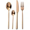 Image de Ménagère 24 Pièces en Inox Brillant 27cm Cuivre