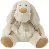 Image de Peluche Chien Assis Écharpe 30cm Beige