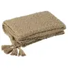 Image de Plaid 130x180 cm en tissu coton beige