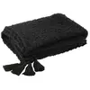 Image de Plaid 130x180 cm en tissu coton noir
