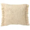 Image de Coussin Déco à Franges Breeze 50x50cm Crème
