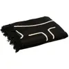 Image de Plaid en Coton Courbes 130x180cm Noir