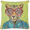 Image de Coussin Déco Tigre Popart 50x50cm Multicolore