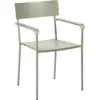 Image de Chaise de jardin en aluminium avec accoudoirs vert August - Serax